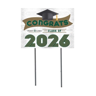 Point Loma Sea Lions 18" x 24" 2026 Grad Yard Sign with Stakes