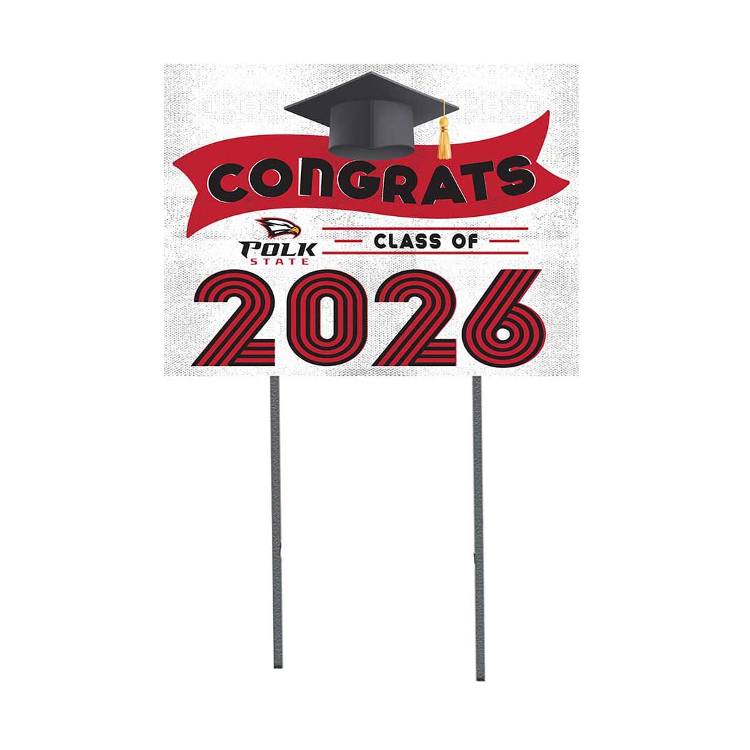 Polk State College Eagles 18" x 24" 2026 Grad Yard Sign with Stakes