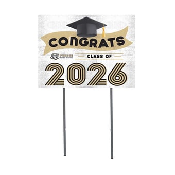 Purdue Fort Wayne Mastodons 18" x 24" 2026 Grad Yard Sign with Stakes