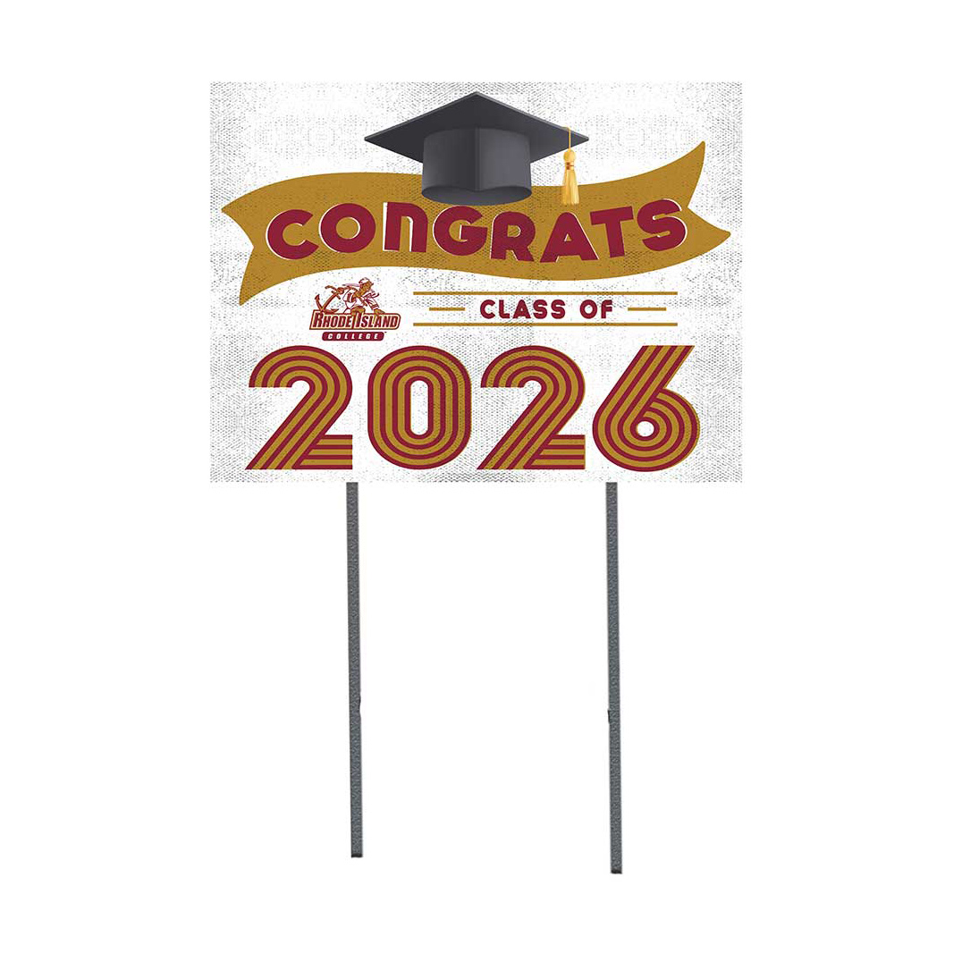 Rhode Island Anchormen 18" x 24" 2026 Grad Yard Sign with Stakes