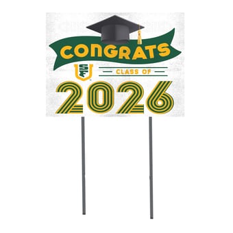 San Francisco Dons 18" x 24" 2026 Grad Yard Sign with Stakes
