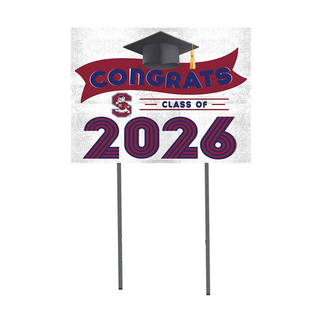 South Carolina State Bulldogs 18" x 24" 2026 Grad Yard Sign with Stakes