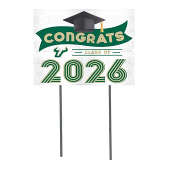 South Florida Bulls 18" x 24" 2026 Grad Yard Sign with Stakes