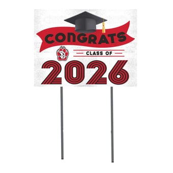 South Dakota Coyotes 18" x 24" 2026 Grad Yard Sign with Stakes
