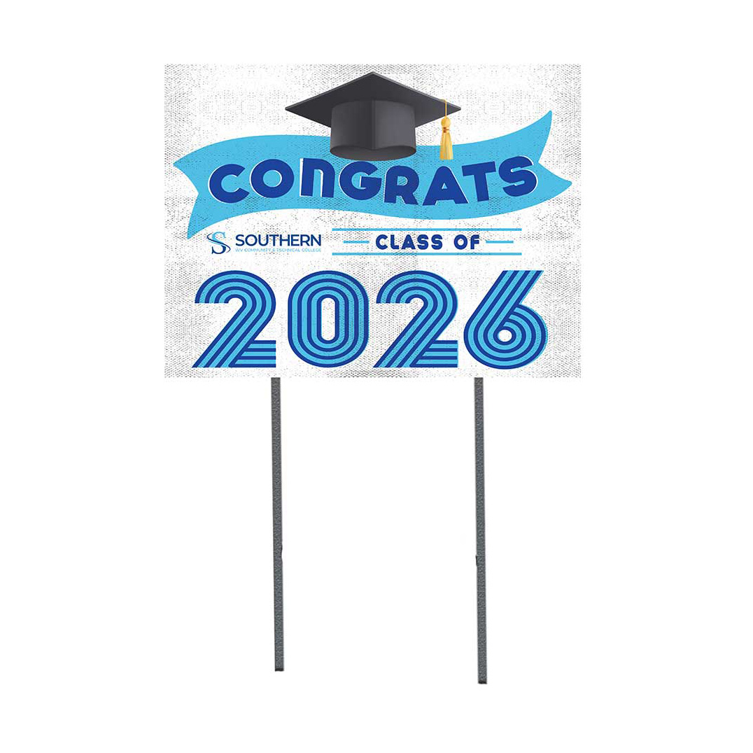 Southern West Virginia Community and Technical College 18" x 24" 2026 Grad Yard Sign with Stakes