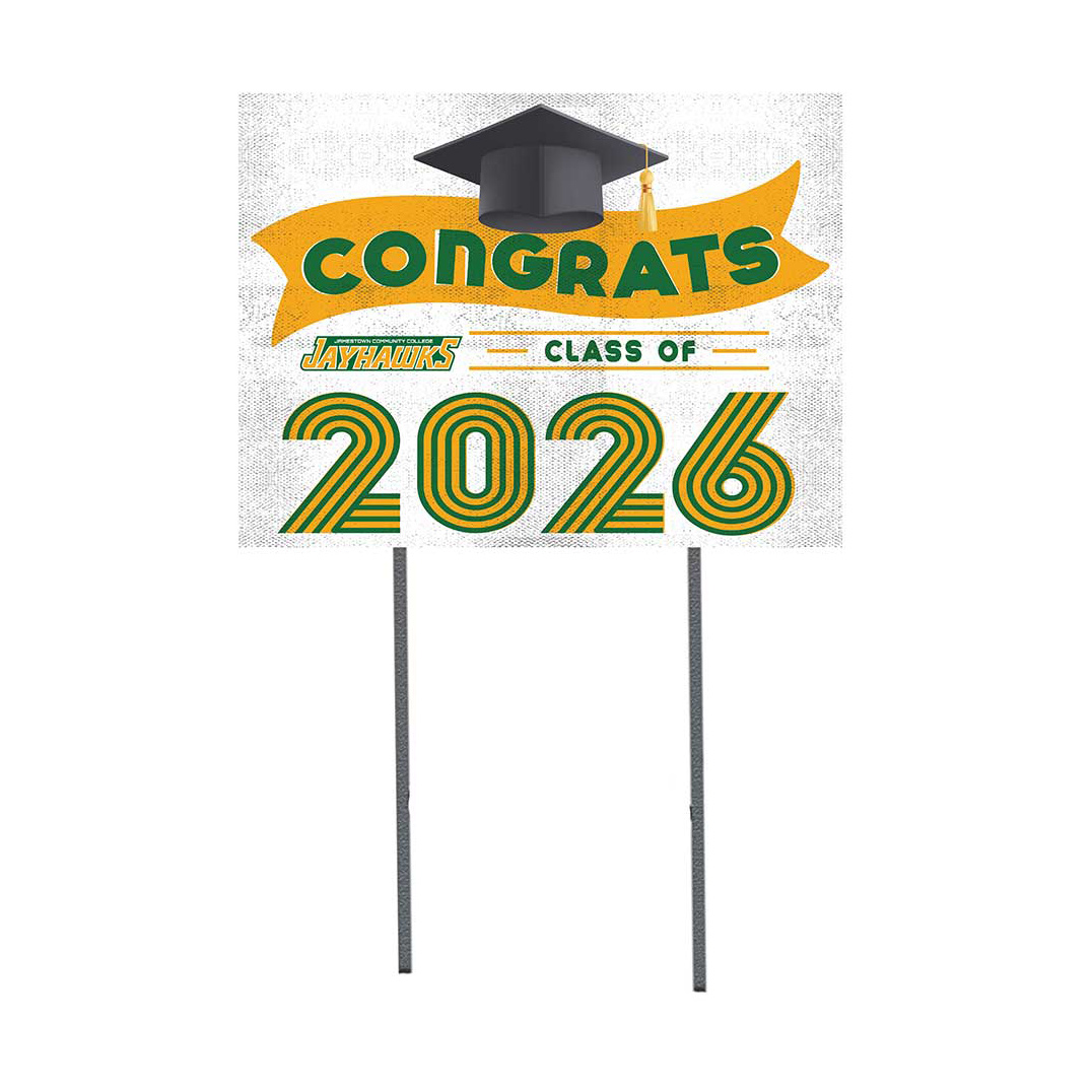 SUNY Jamestown Community College 18" x 24" 2026 Grad Yard Sign with Stakes