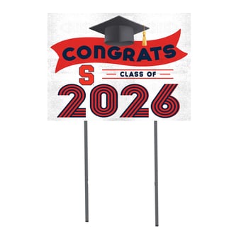 Syracuse Orange 18" x 24" 2026 Grad Yard Sign with Stakes