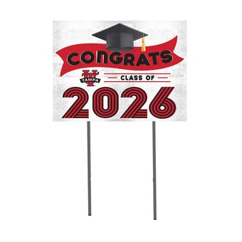 Tampa Spartans 18" x 24" 2026 Grad Yard Sign with Stakes