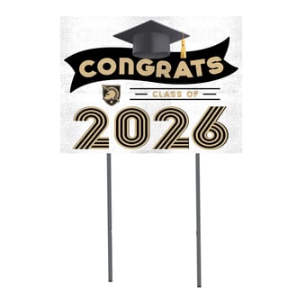 Army Black Knights 18" x 24" 2026 Grad Yard Sign with Stakes