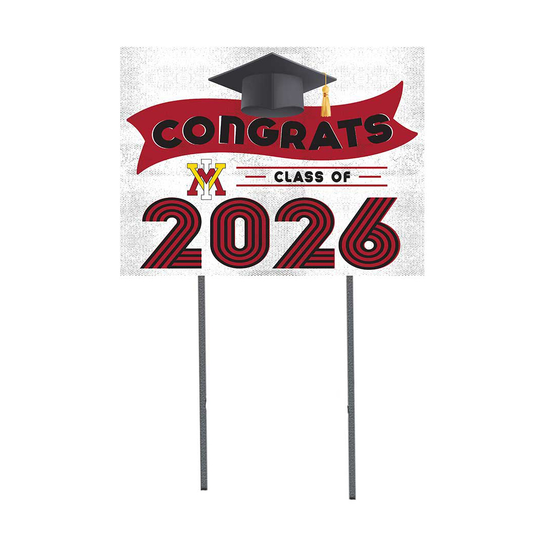 Virginia Military Institute Keydets 18" x 24" 2026 Grad Yard Sign with Stakes
