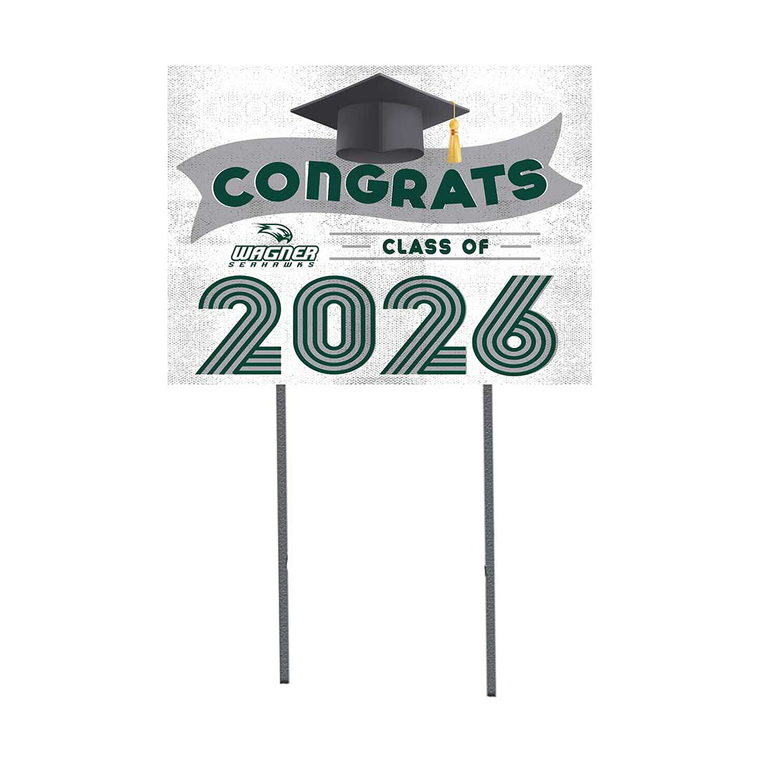Wagner College Seahawks 18" x 24" 2026 Grad Yard Sign with Stakes