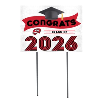 Western Kentucky Hilltoppers 18" x 24" 2026 Grad Yard Sign with Stakes