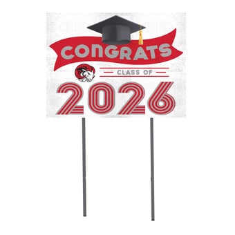 Winston-Salem State Rams 18" x 24" 2026 Grad Yard Sign with Stakes