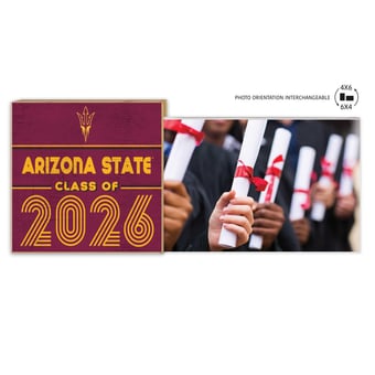 Arizona State Sun Devils 5" x 10.5" 2026 Grad Floating Photo Frame