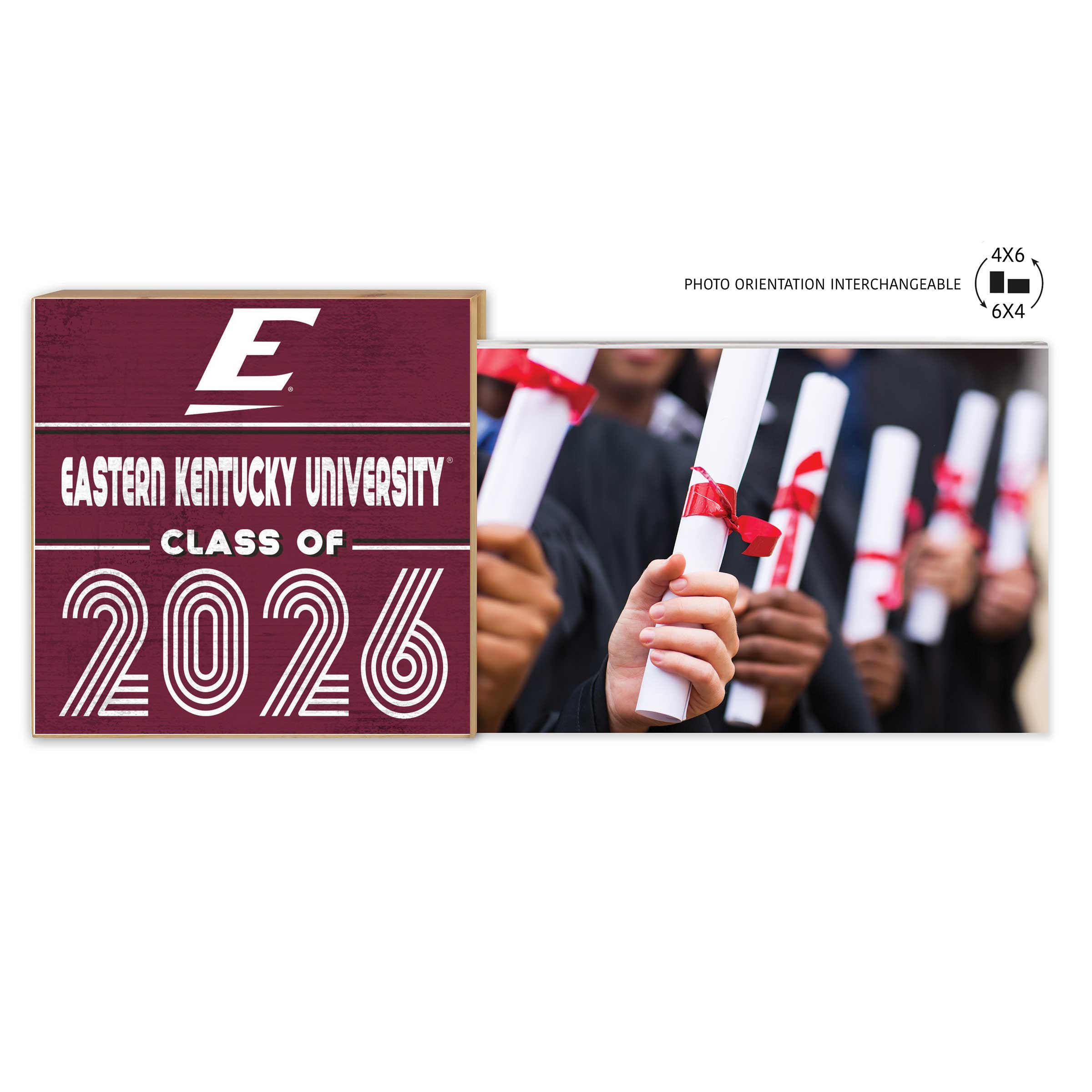 Eastern Kentucky Colonels 5" x 10.5" 2026 Grad Floating Photo Frame