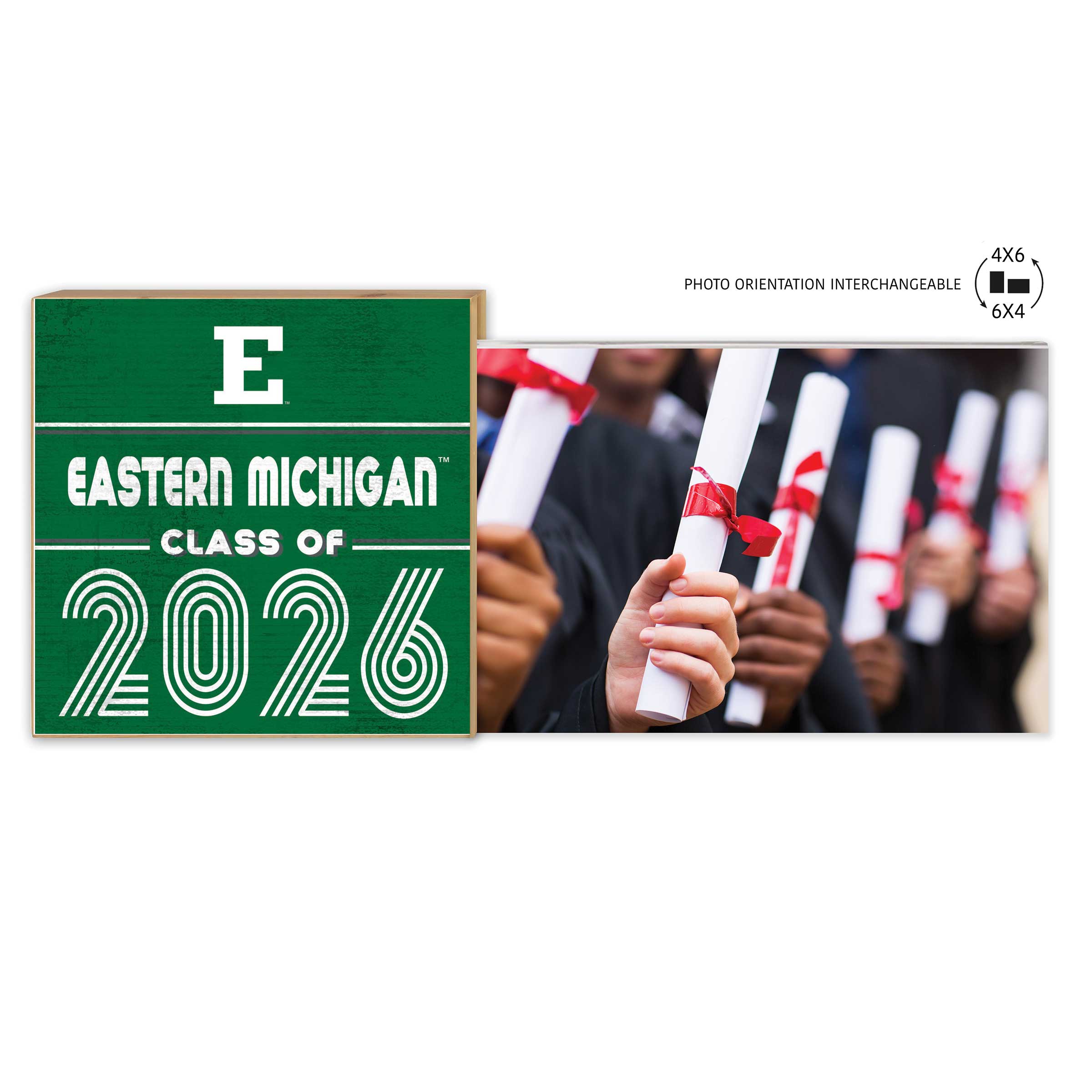 Eastern Michigan Eagles 5" x 10.5" 2026 Grad Floating Photo Frame