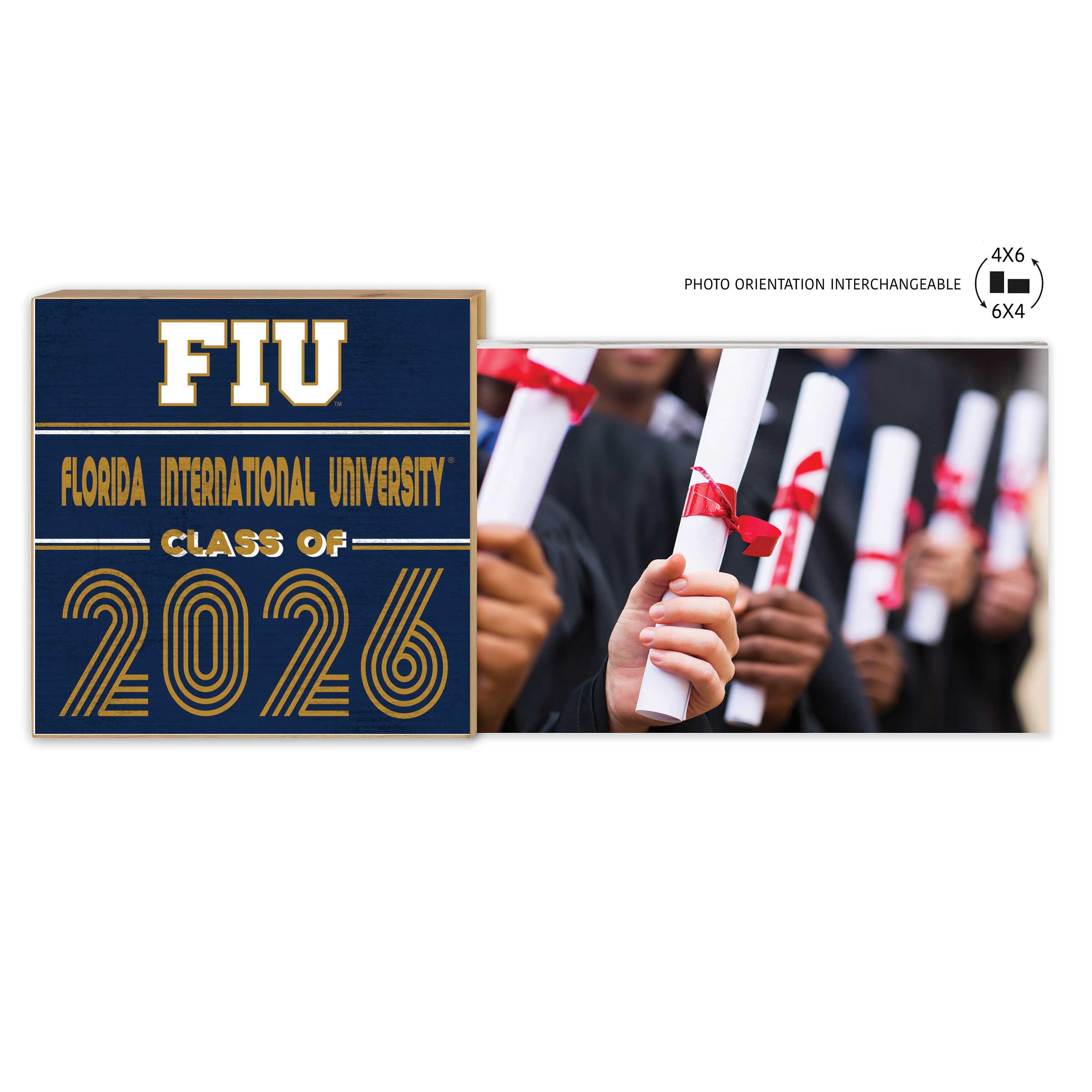 FIU Panthers 5" x 10.5" 2026 Grad Floating Photo Frame
