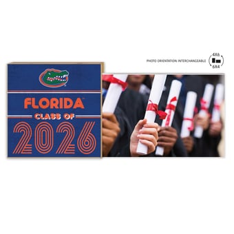 Florida Gators 5" x 10.5" 2026 Grad Floating Photo Frame