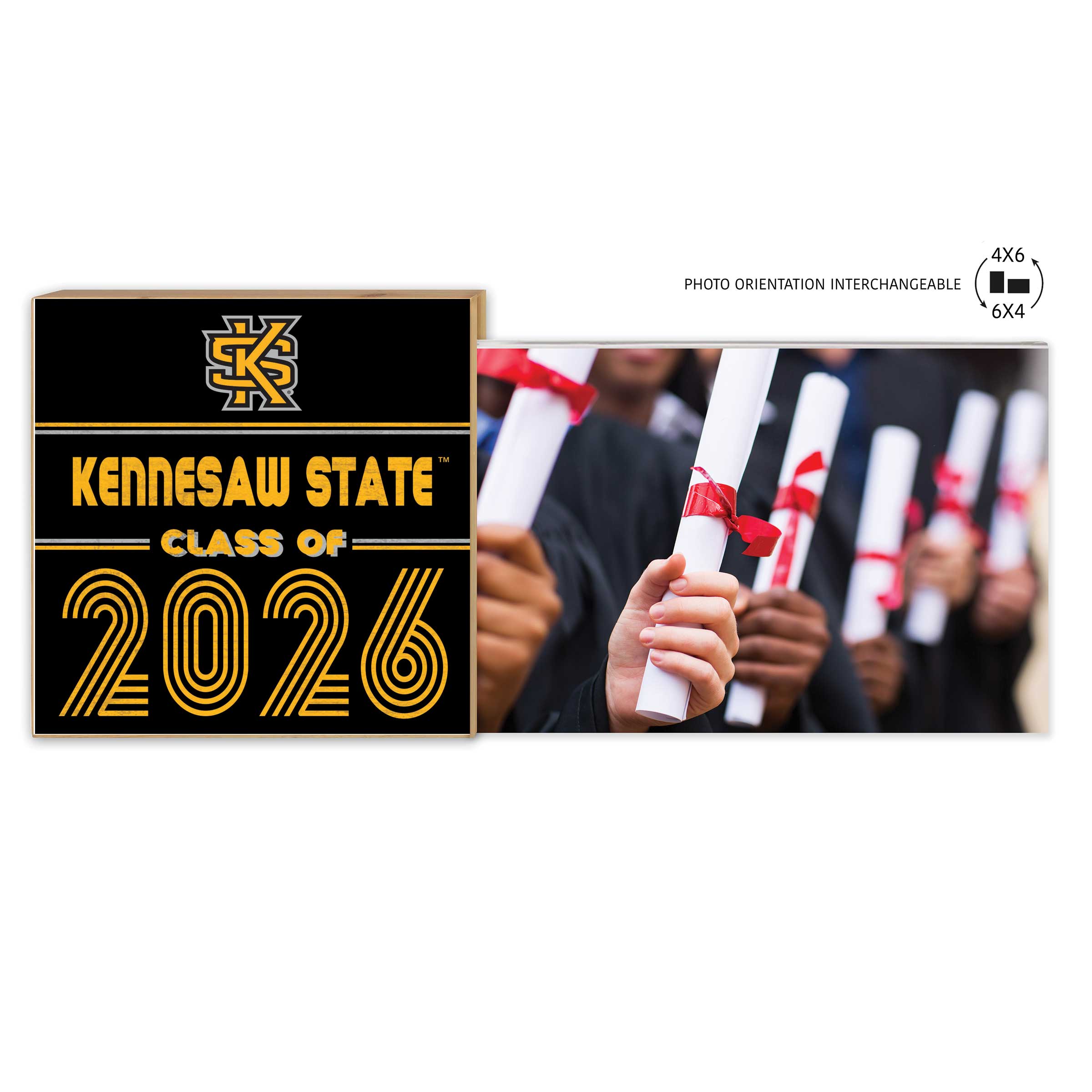 Kennesaw State Owls 5" x 10.5" 2026 Grad Floating Photo Frame