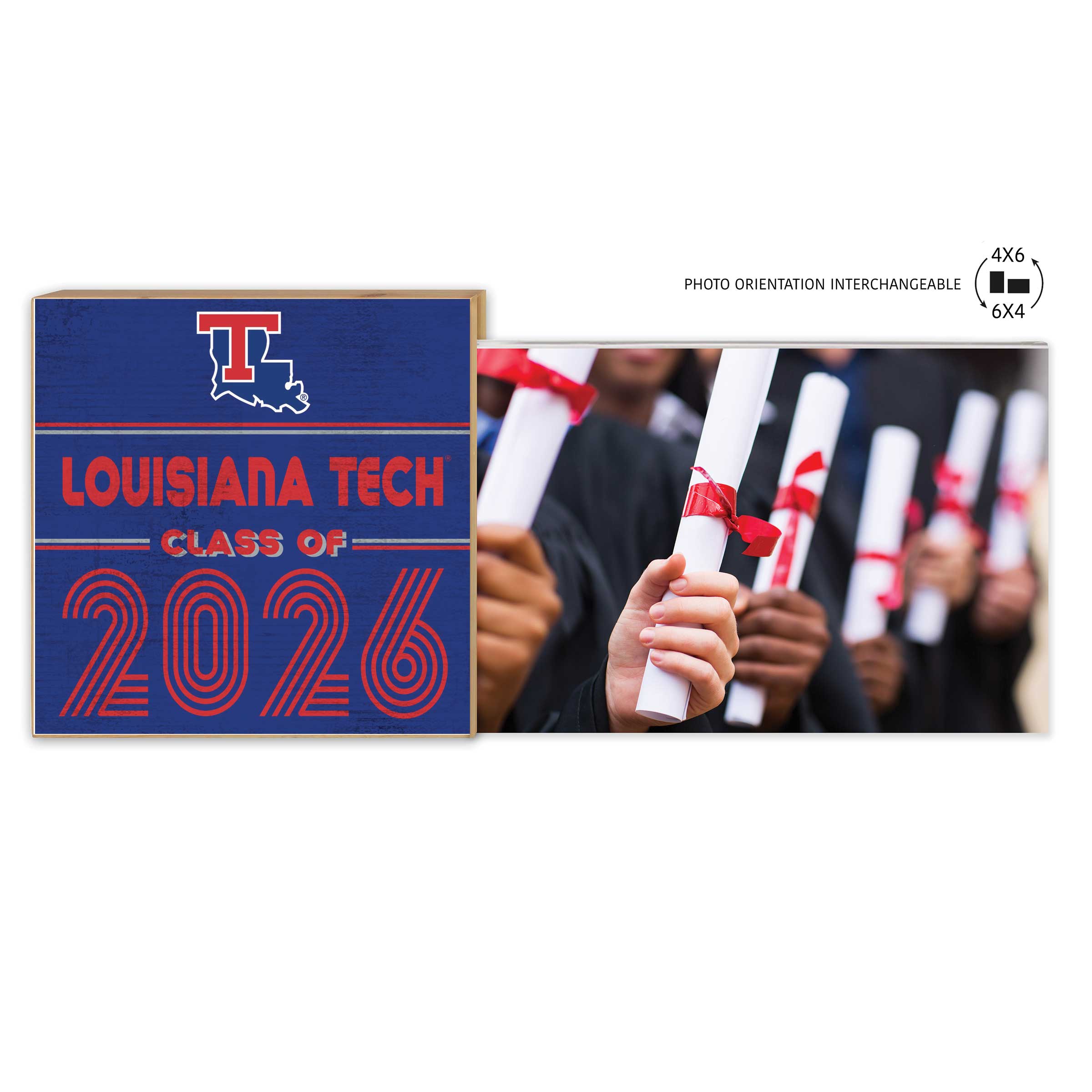 Louisiana Tech Bulldogs 5" x 10.5" 2026 Grad Floating Photo Frame