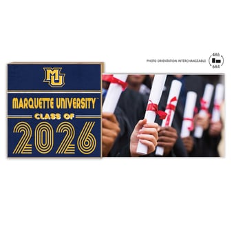 Marquette Golden Eagles 5" x 10.5" 2026 Grad Floating Photo Frame