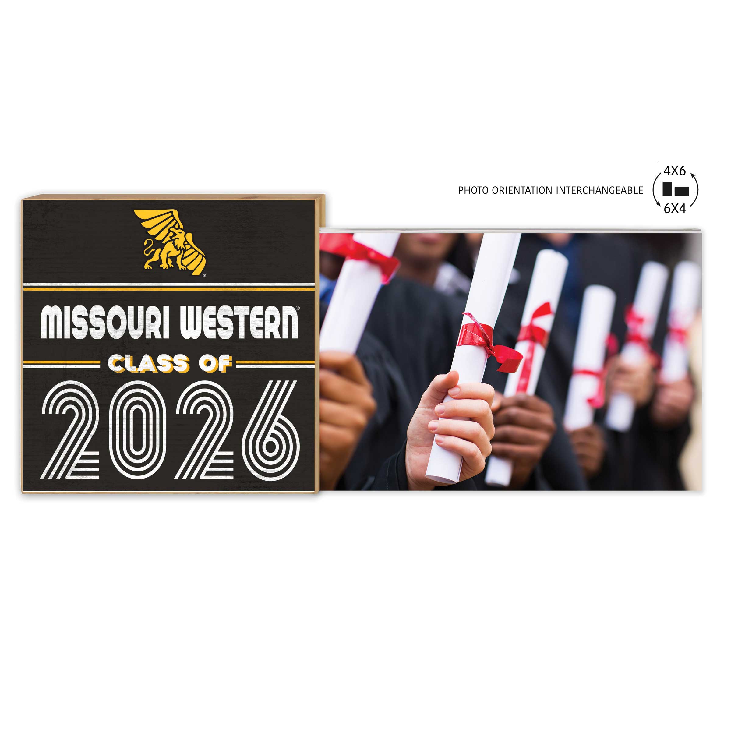 Missouri Western State Griffons 5" x 10.5" 2026 Grad Floating Photo Frame