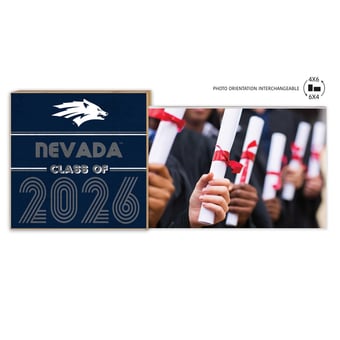 Nevada Wolf Pack 5" x 10.5" 2026 Grad Floating Photo Frame