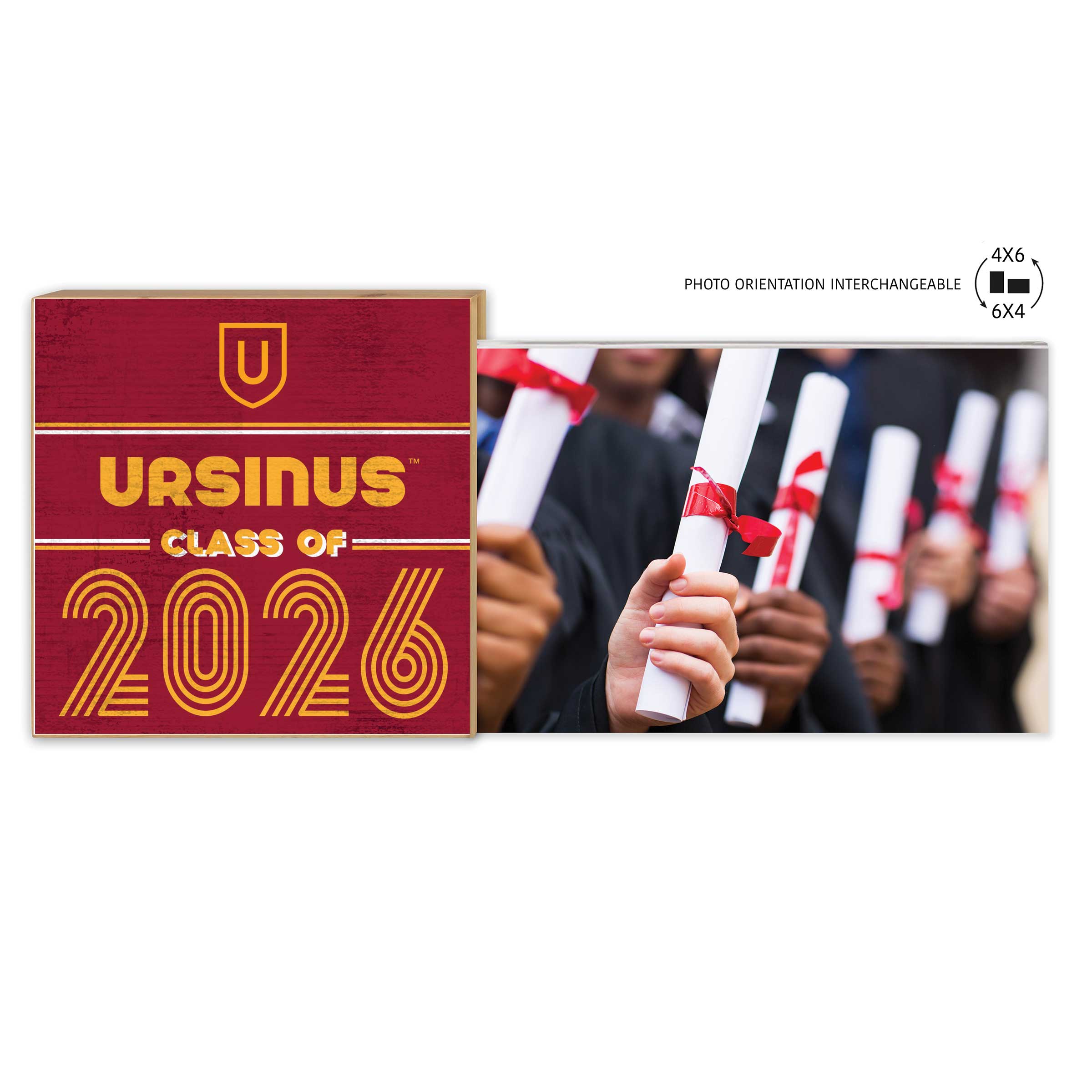Ursinus Bears 5" x 10.5" 2026 Grad Floating Photo Frame