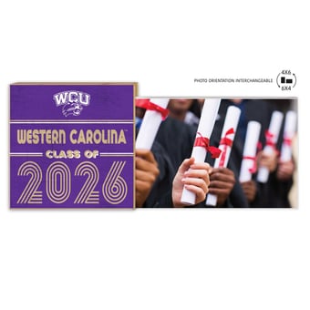 Western Carolina Catamounts 5" x 10.5" 2026 Grad Floating Photo Frame