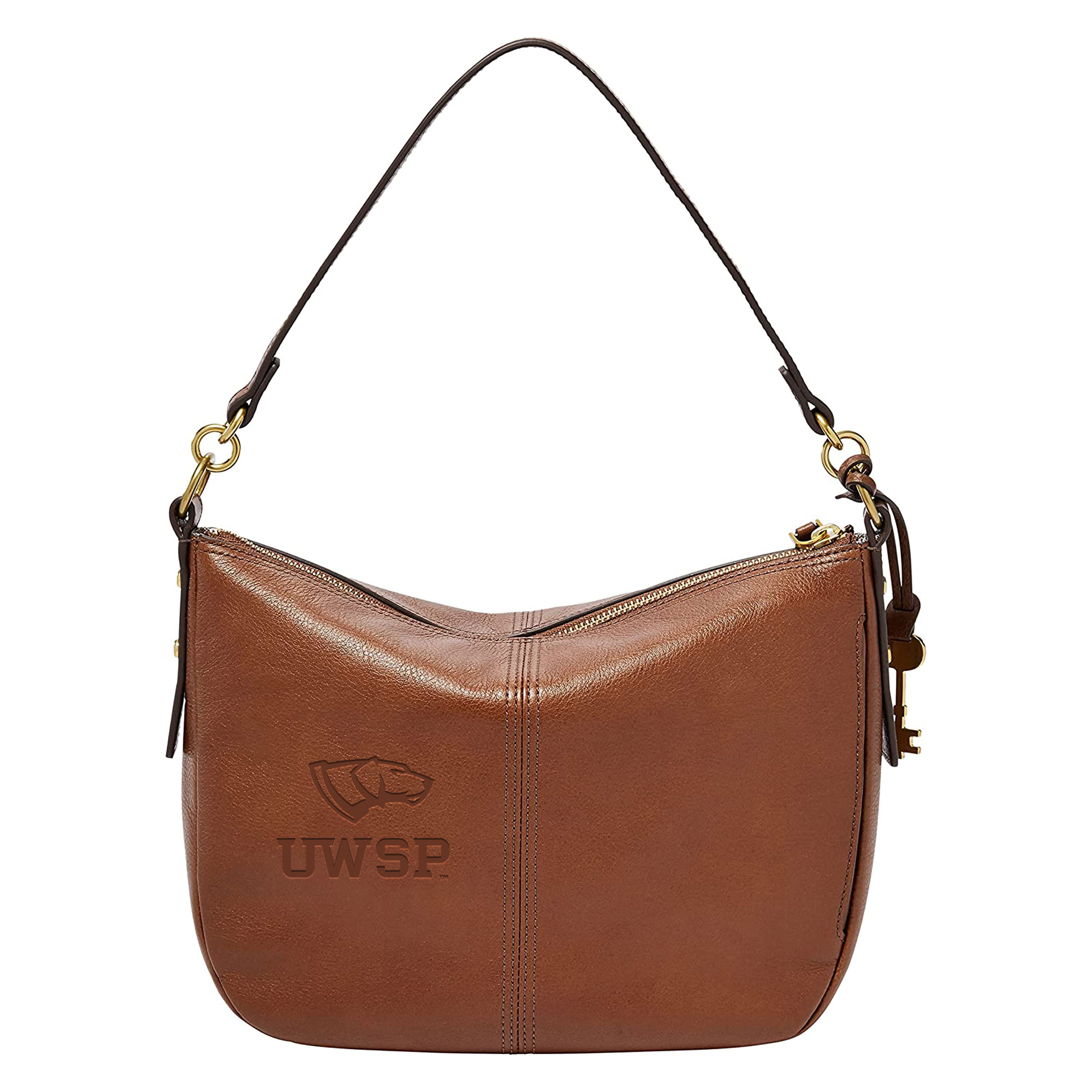 Fossil Brown Wisconsin-Stevens Point Pointers Jolie Crossbody Bag