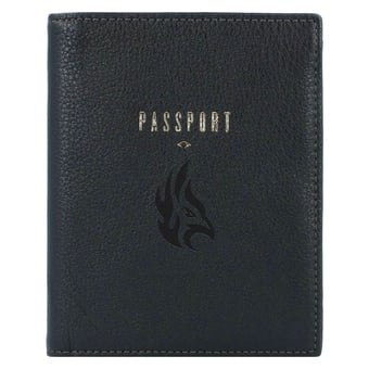 Fossil Carthage Firebirds Travel RFID Passport Case