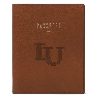 Fossil Brown Lindenwood Lions Travel RFID Passport Case