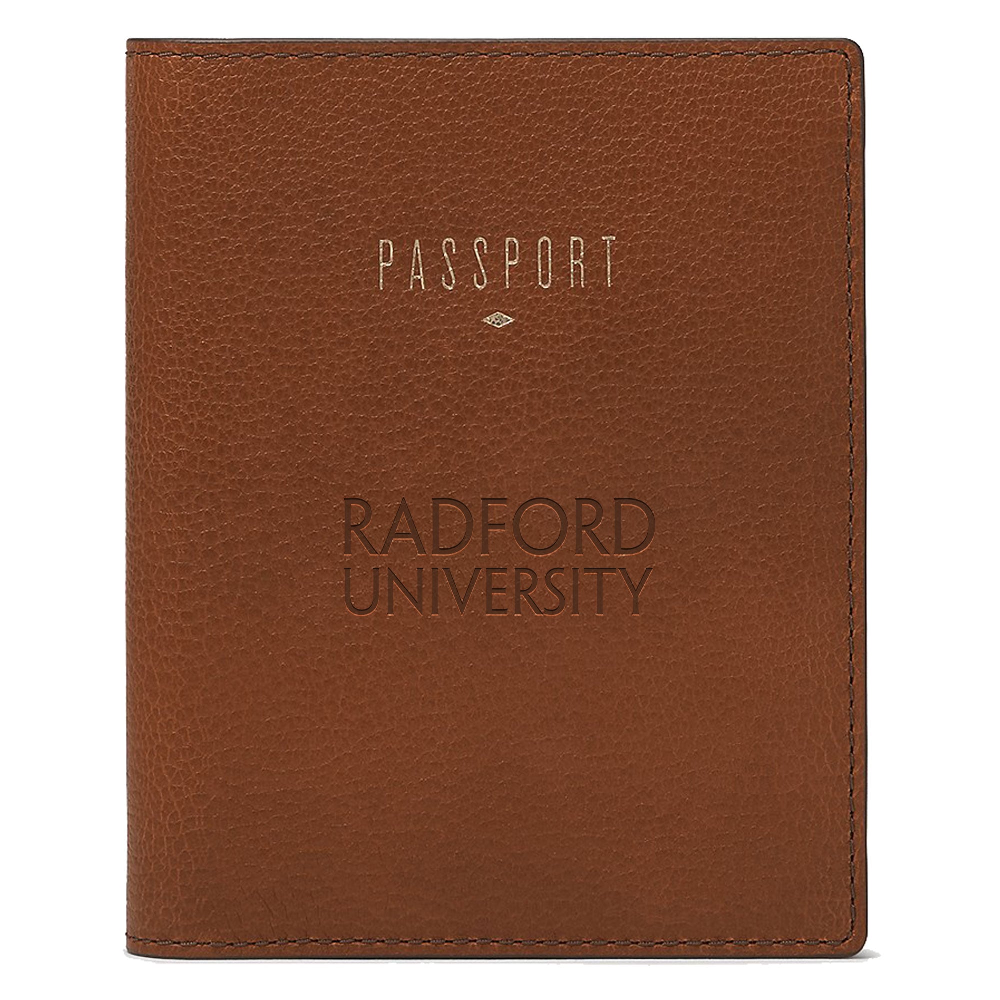 Fossil Brown Radford Highlanders Travel RFID Passport Case