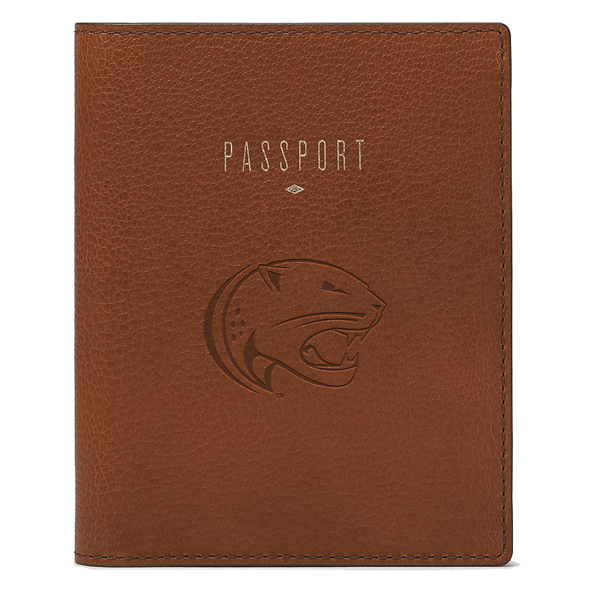 Fossil Brown South Alabama Jaguars Travel RFID Passport Case