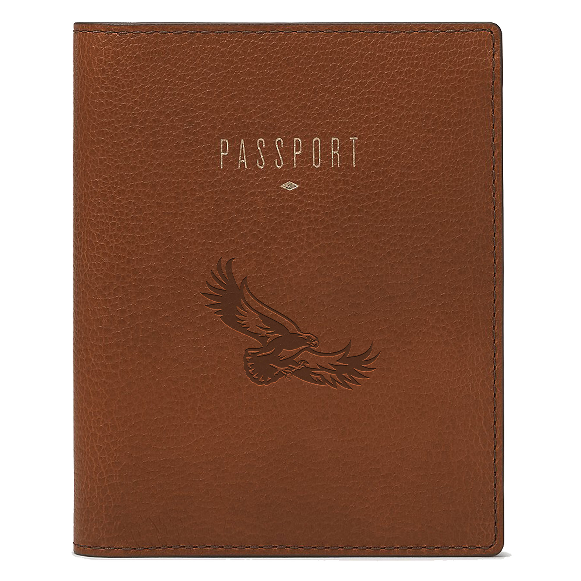 Fossil Brown Saint Joseph's Hawks Travel RFID Passport Case