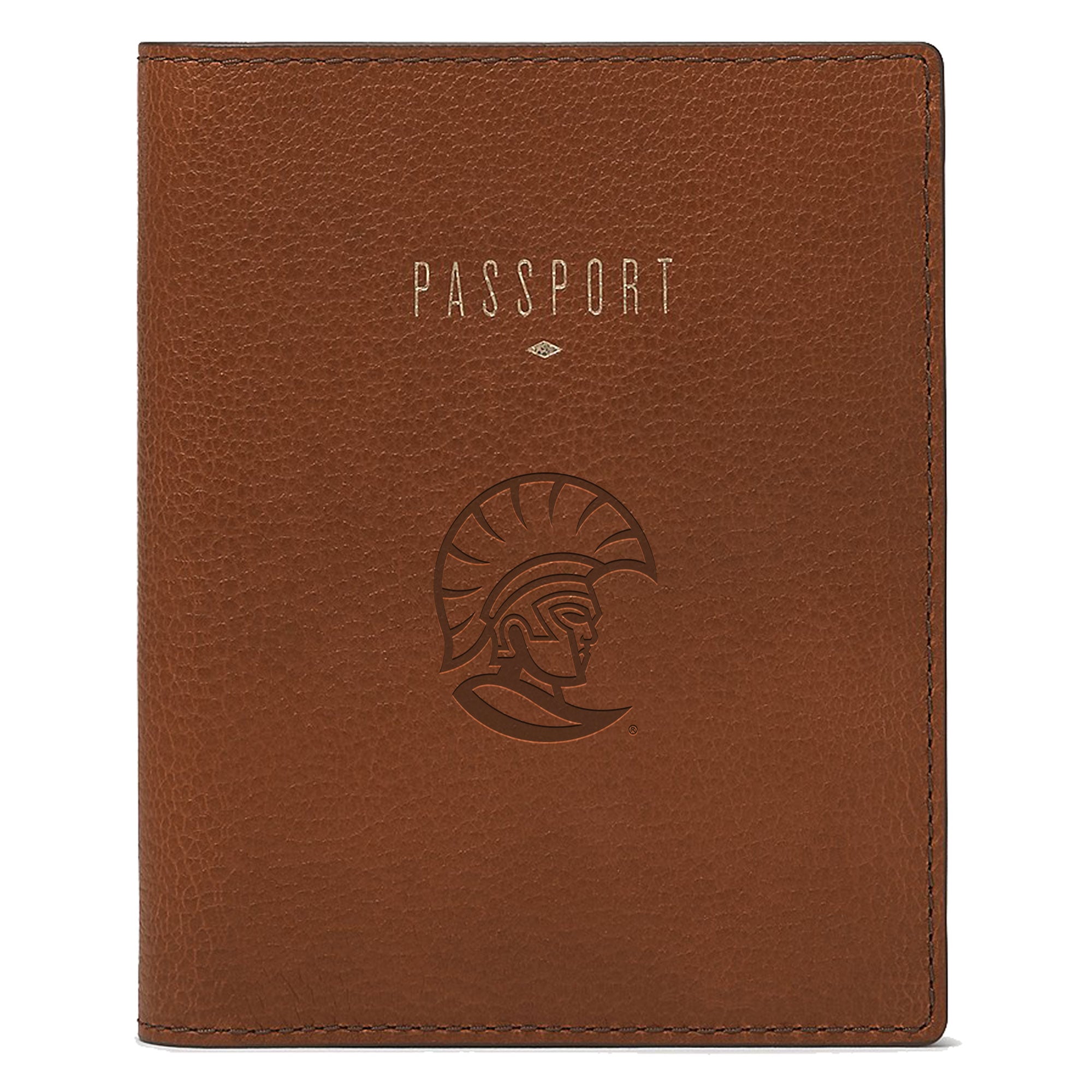Fossil Brown Tampa Spartans Travel RFID Passport Case