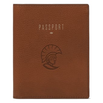 Fossil Brown Tampa Spartans Travel RFID Passport Case
