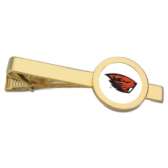 Gold Oregon State Beavers Tie Bar