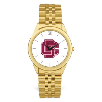 Men's  Gold Bethune-Cookman Wildcats Rolled Link Watch