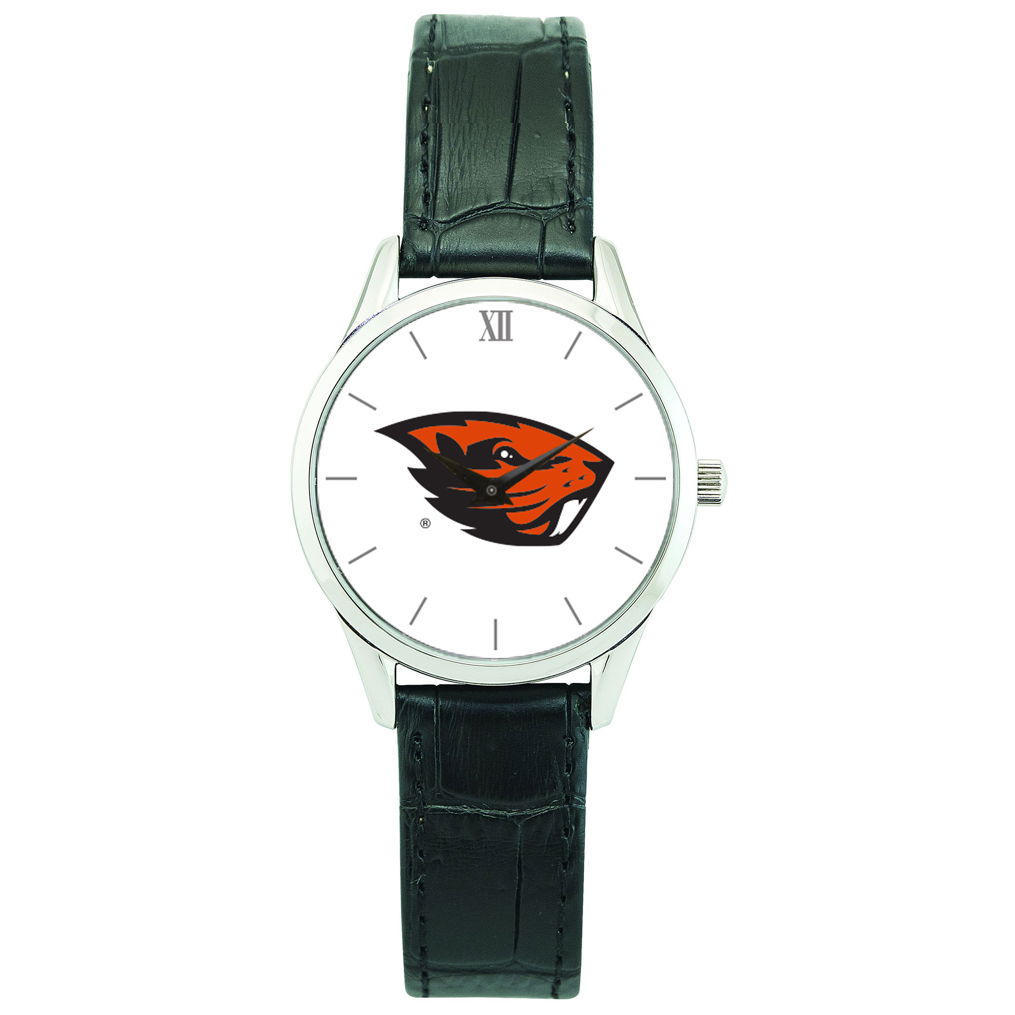 Women's  Silver Oregon State Beavers Stainless Steel Wristwatch