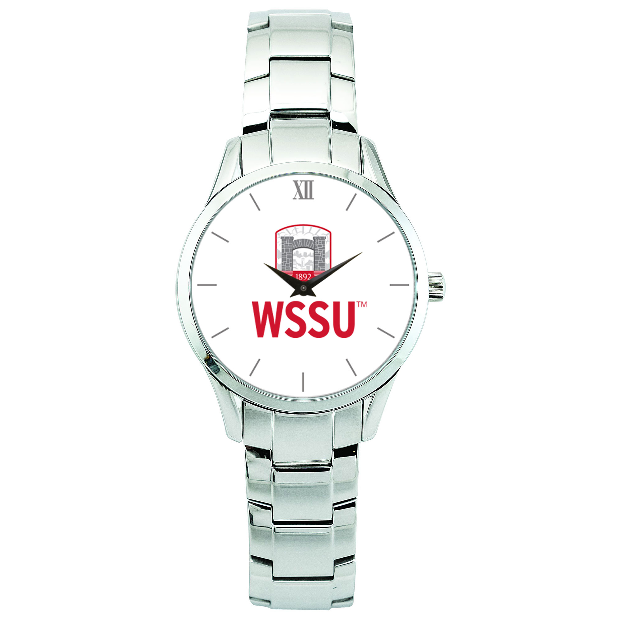 Women's  Silver Winston-Salem State Rams Stainless Steel Wristwatch