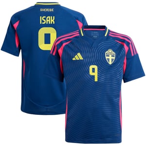 Maillot Extérieur adidas Suède 2024 - Enfant avec flocage Isak 9, vue 2