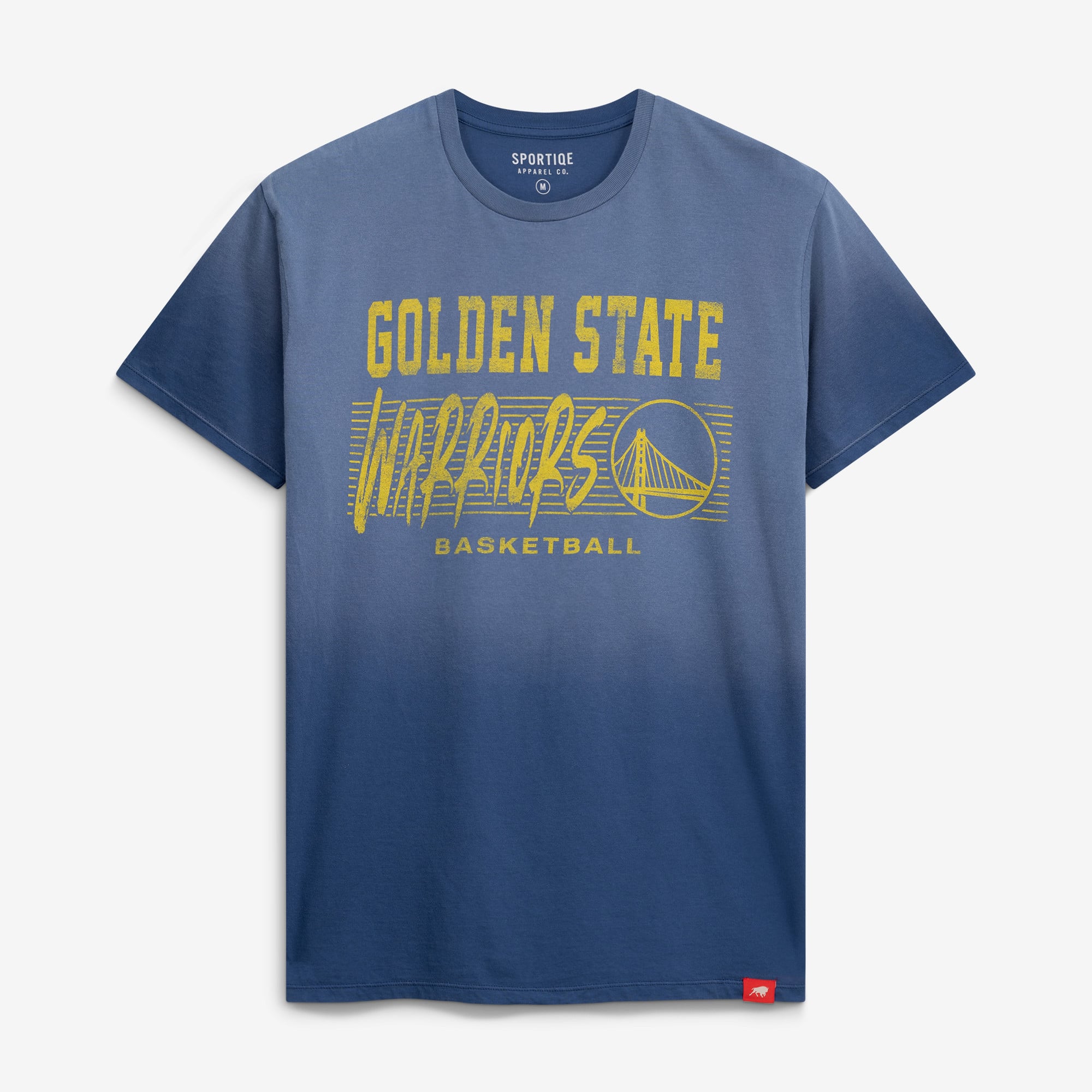 Unisex Sportiqe Royal Golden State Warriors Bingham Sun-Fade T-Shirt
