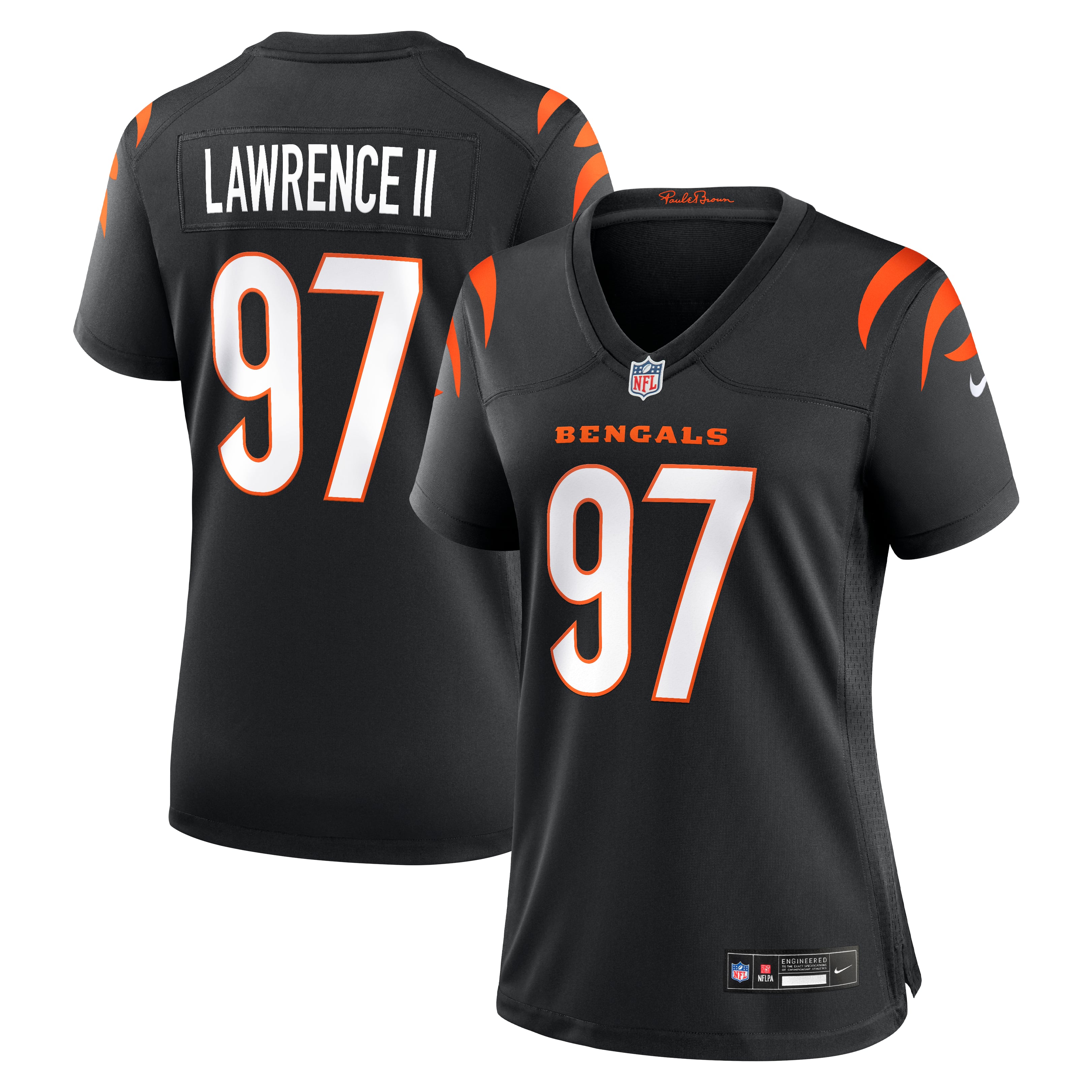 Women's Nike Dexter Lawrence II Black Cincinnati Bengals Game Jersey
