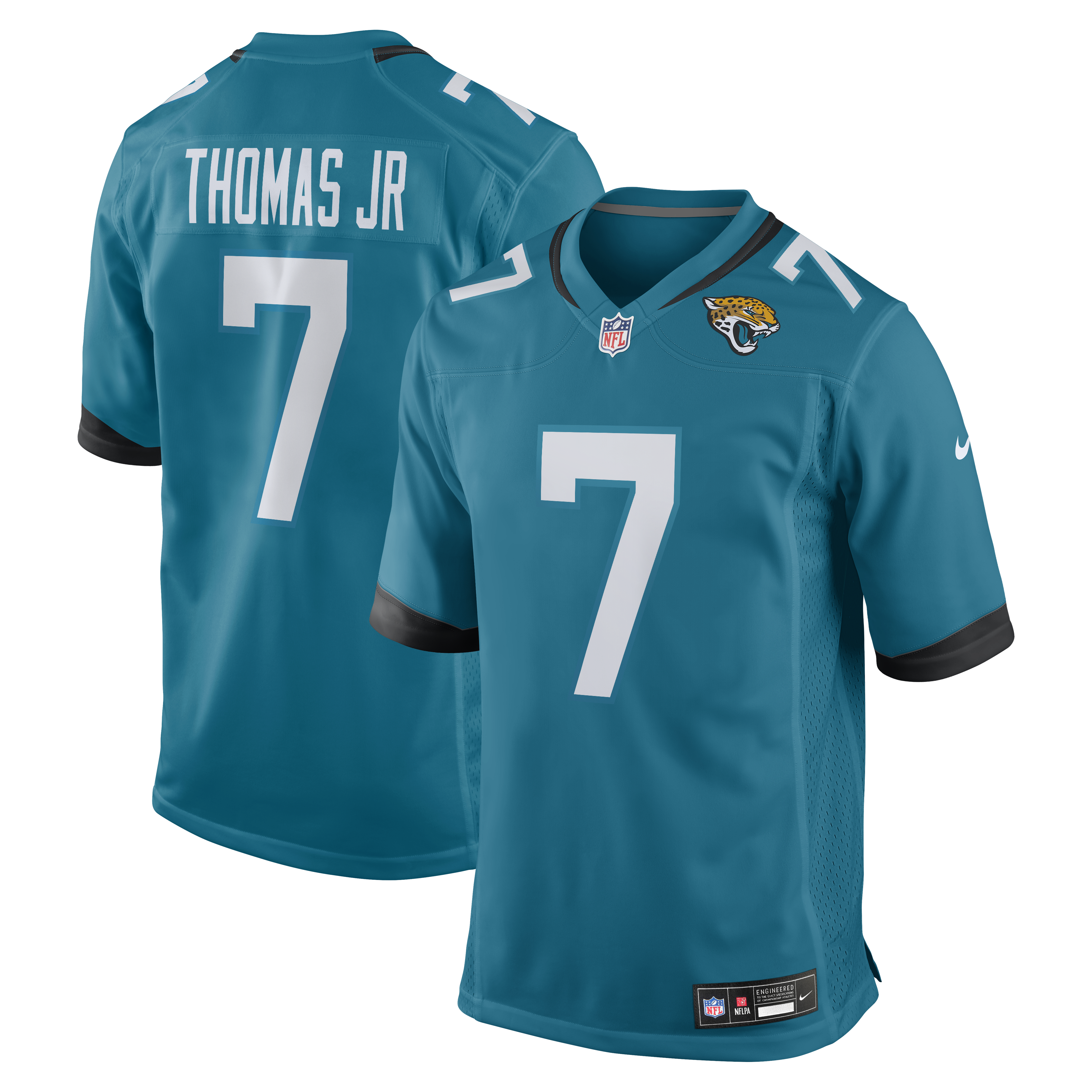 Men's Nike Brian Thomas Jr Teal Jacksonville Jaguars Player Game Jersey