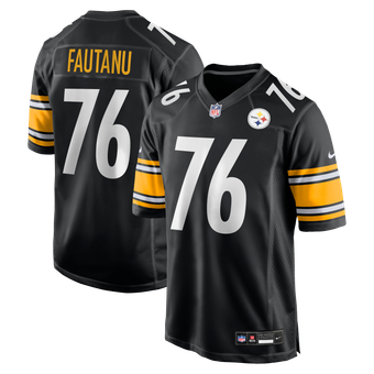 Men's Nike Troy Fautanu Black Pittsburgh Steelers  Player Game Jersey