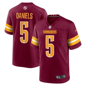 Men's Nike Jayden Daniels Burgundy Washington Commanders Player Game Jersey