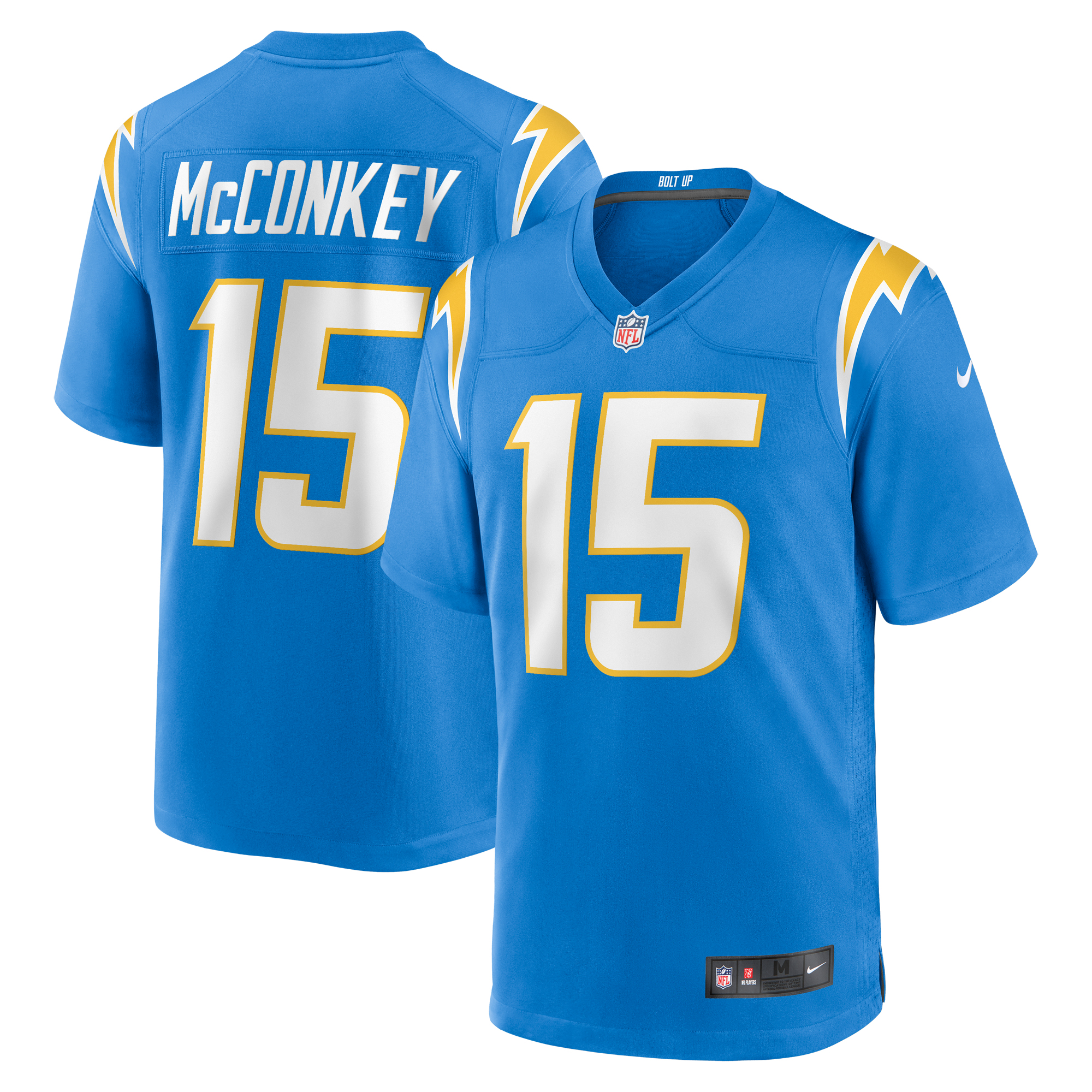 Men's Nike Ladd McConkey Powder Blue Los Angeles Chargers Player Game Jersey