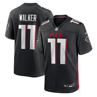 Men's Nike Jalon Walker Black Atlanta Falcons Team Game Jersey