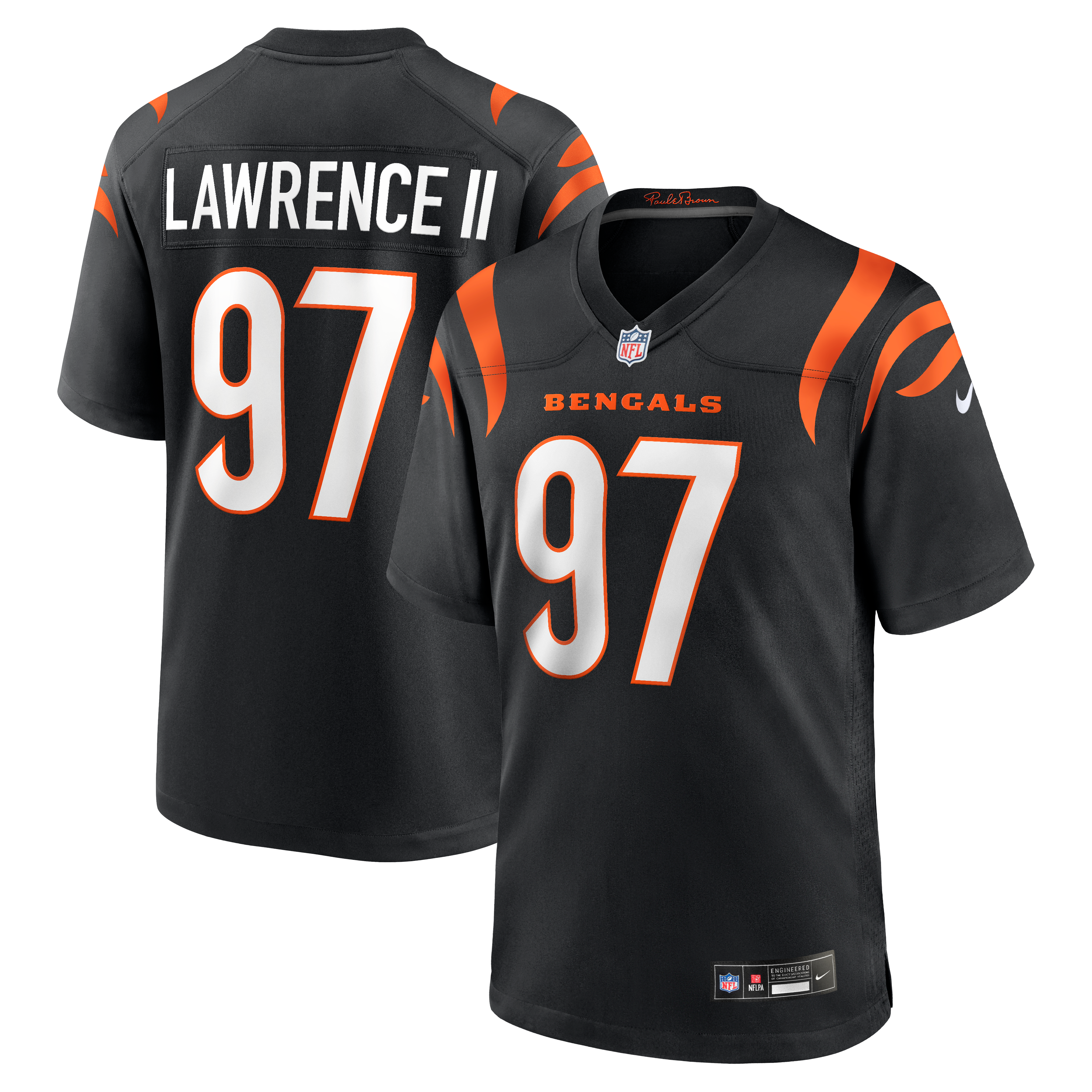 Men’s Nike Dexter Lawrence II Black Cincinnati Bengals Game Jersey Men’s Nike Dexter Lawrence II Black Cincinnati Bengals Game Jersey